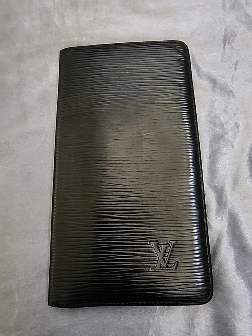 Louis Vuitton Black Epi Leather Card Holder/long Wallet